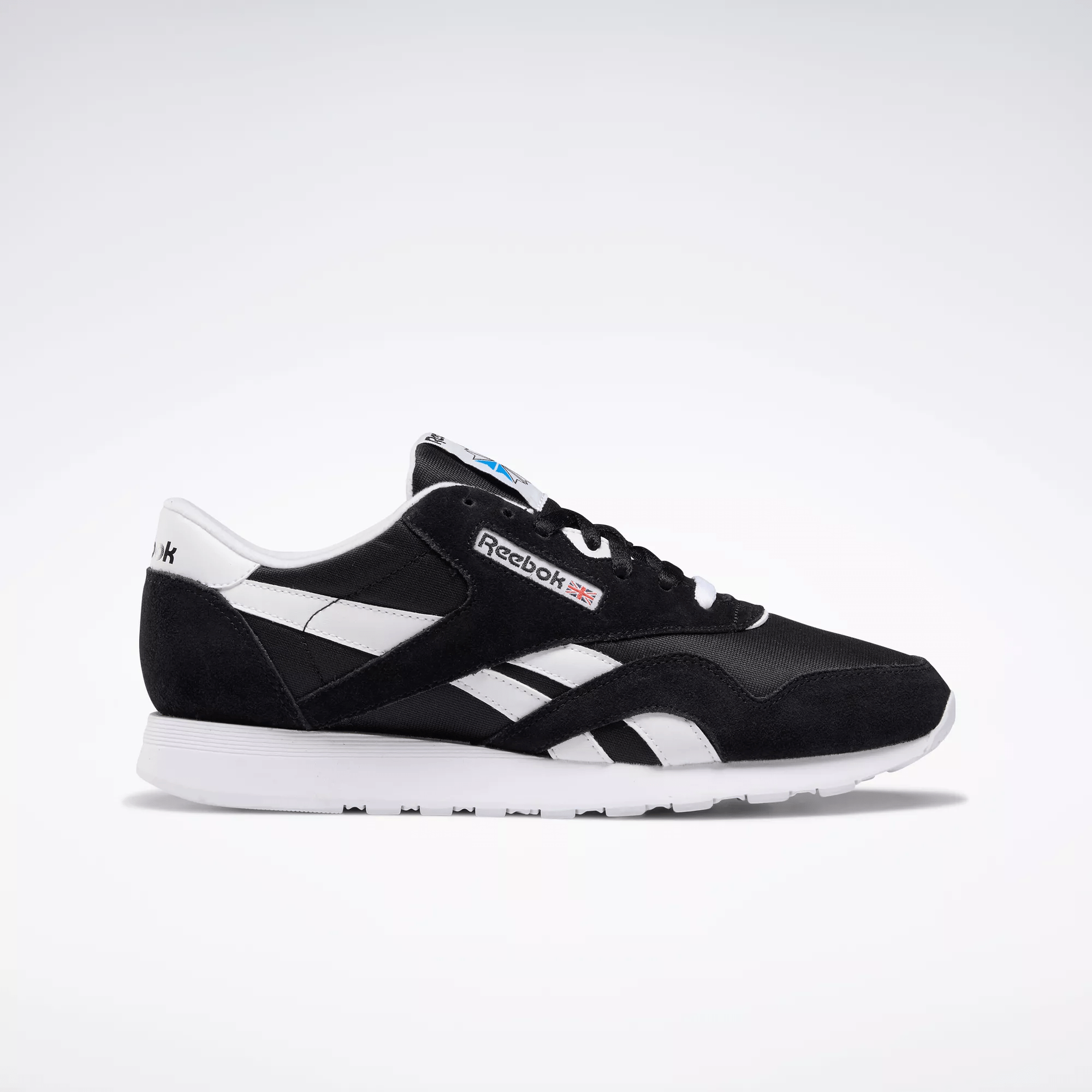 Reebok Classic Nylon Men's Shoes In Black/black/white | ModeSens