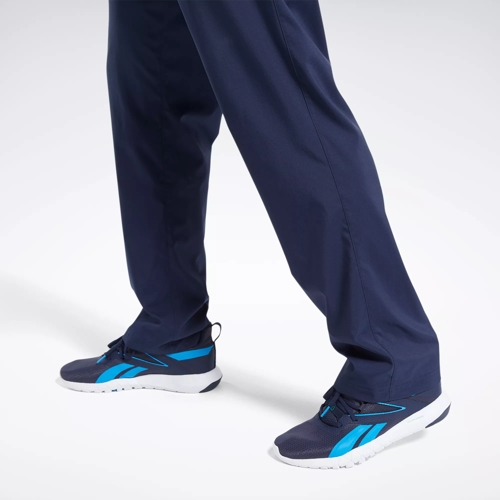 Reebok Men's Training Essentials Woven Cuffed Track Pants, Vector Navy, S :  : Fashion