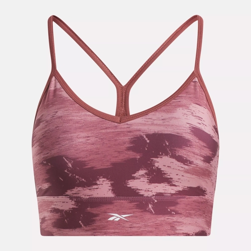 Pink Soda Sport Regina medium support sports bra in burgundy leopard print  - ShopStyle