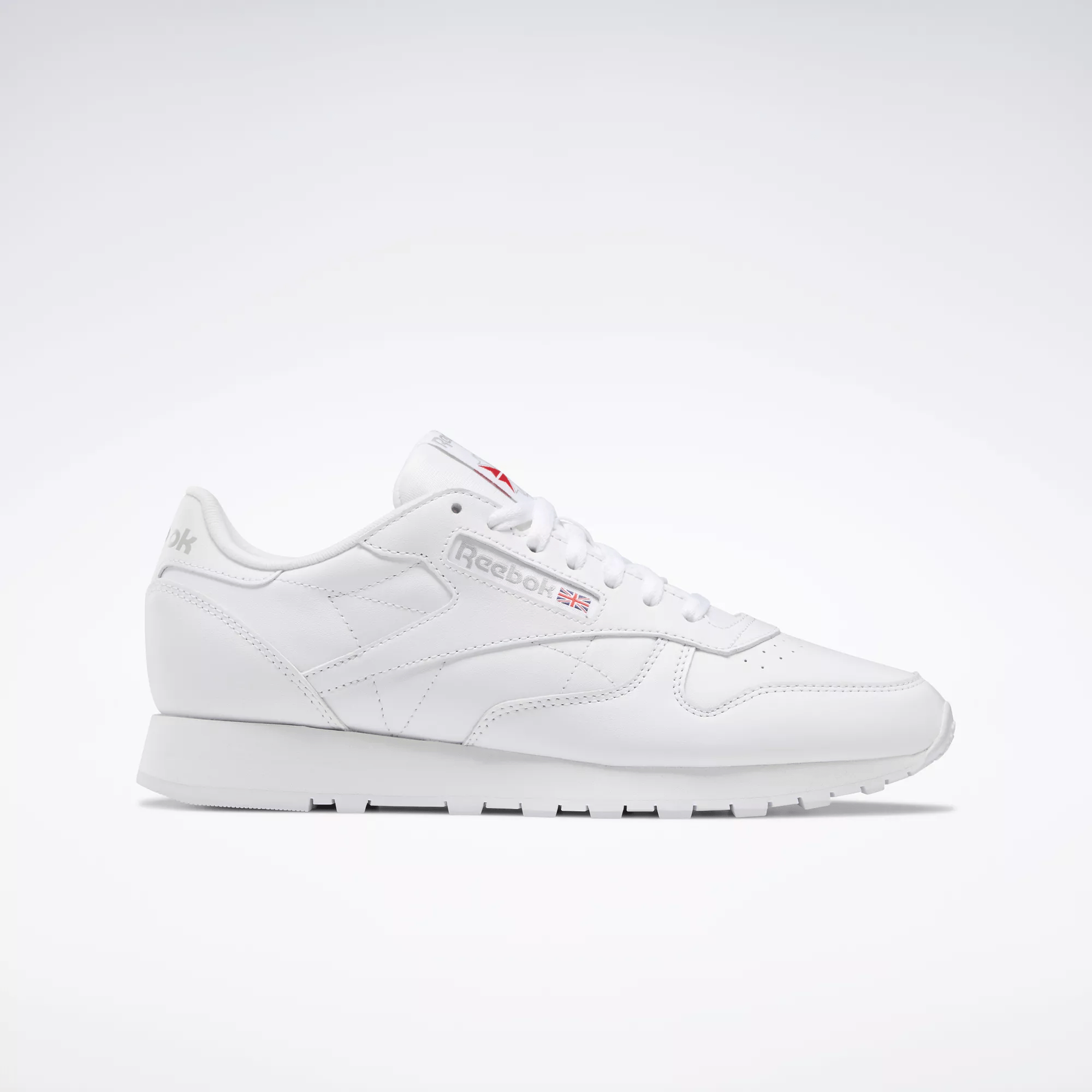 Shop Reebok Unisex Classic Leather Shoes In White