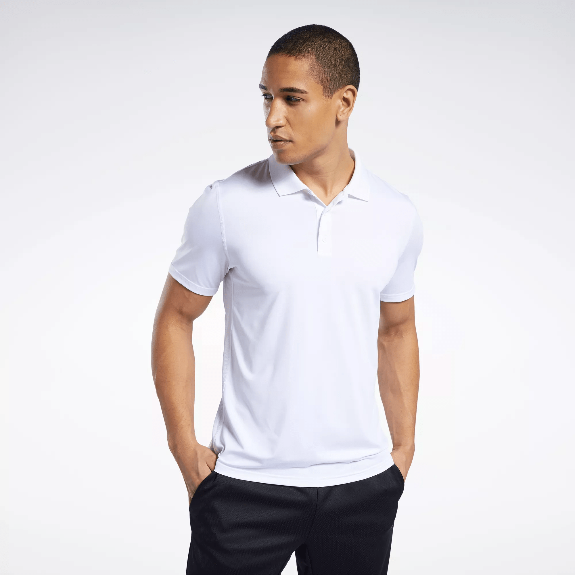 Reebok Workout Ready Polo Shirt In White