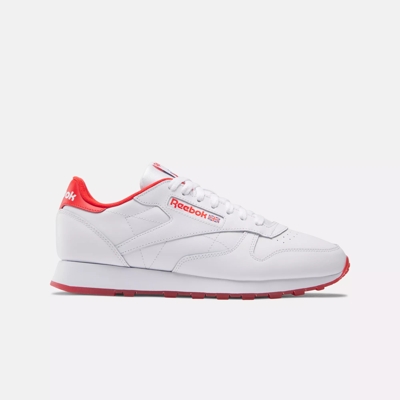 Classic Leather White Red Reebok | Instinct Shoes - White / Ice 