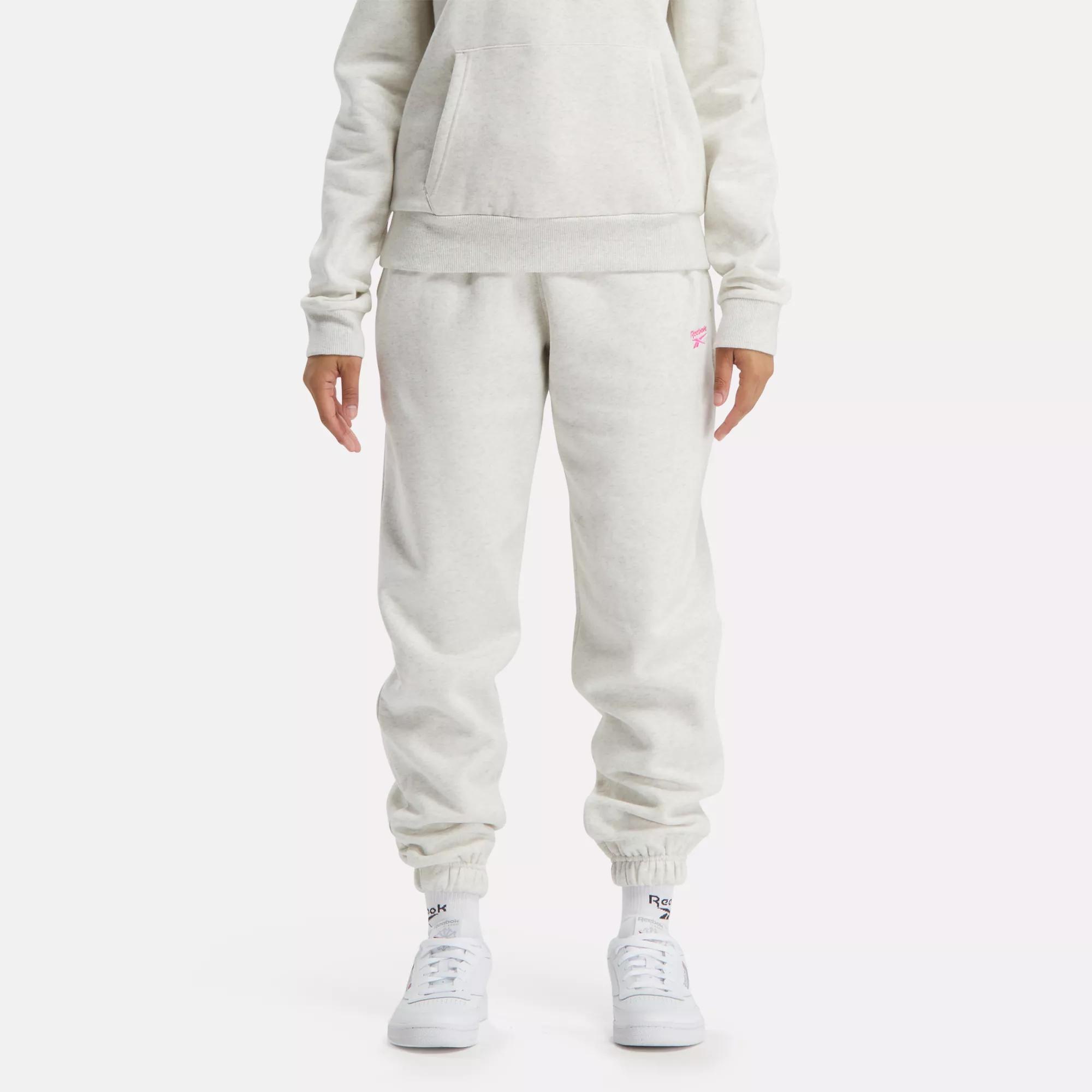 white reebok joggers