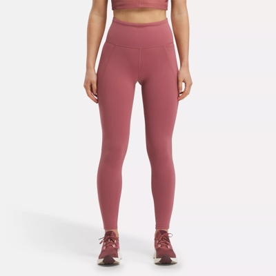 Reebok Womens High-Waisted Active Leggings with Pockets, Size XS-XXL 