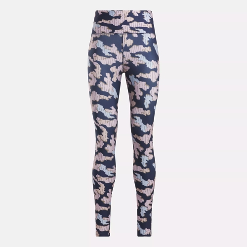 ID Train Allover Print Capri Leggings - Vector Blue