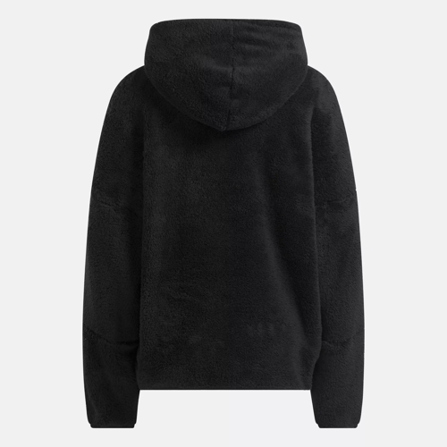 Lux Cozy Plush Hoodie - Black