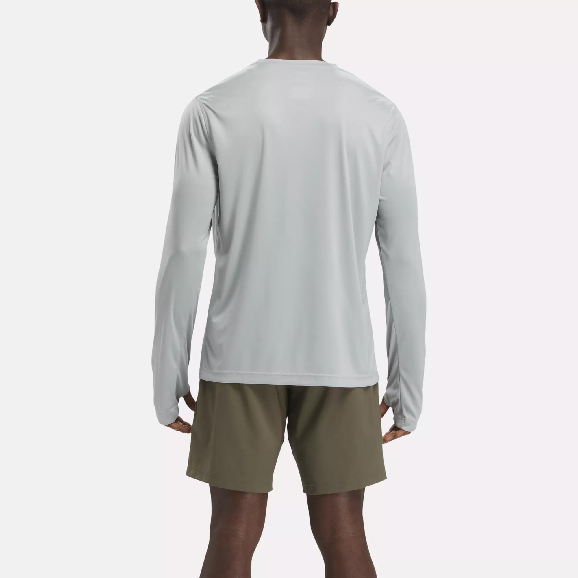 Training Long Sleeve Tech T-Shirt - Pure Grey 3 | Reebok