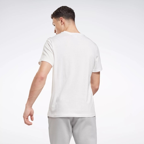 Reebok white sale t shirt