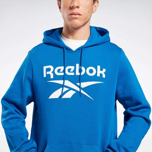 Reebok Men's Hoodie - Blue - XL