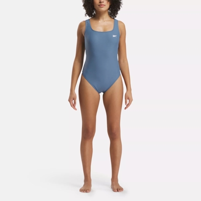 Basic One-Piece Swimsuit with Low Scoop Back