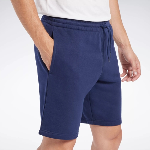 Reebok Classic cotton shorts Var FT Shorts navy blue color