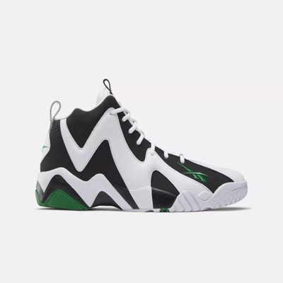 Green and outlet white basketball shoes