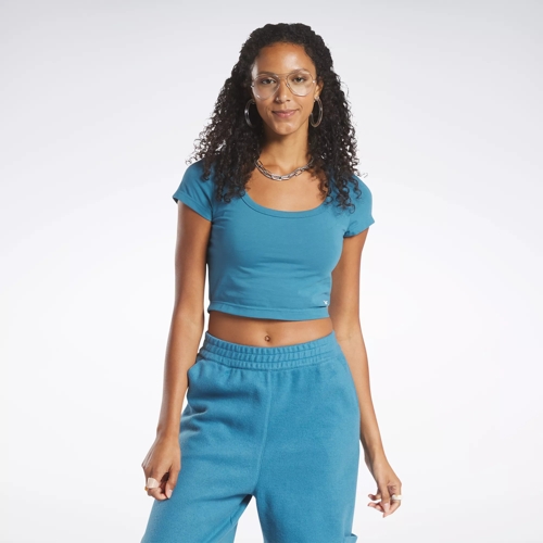 Reebok store crop tee