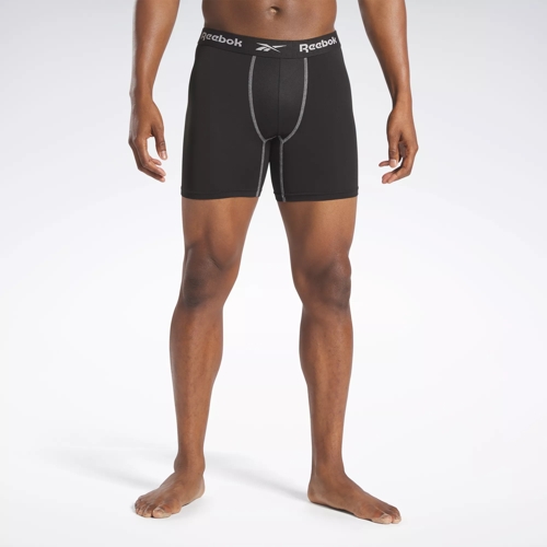 Men's Breathable Performance Black Boxer Briefs