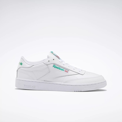 reebok classics club c 85 vintage chalkgreenwhitered