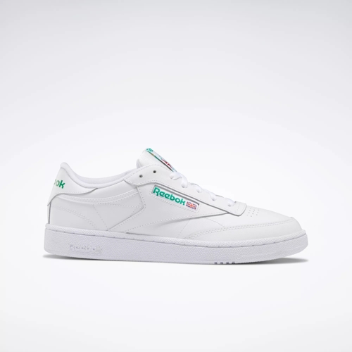 C 85 Shoes White Green | Reebok