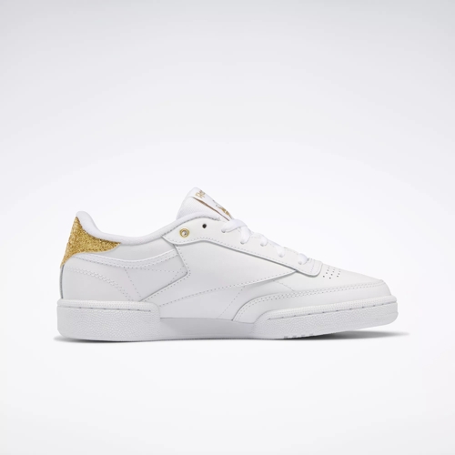 White and 2025 gold reebok