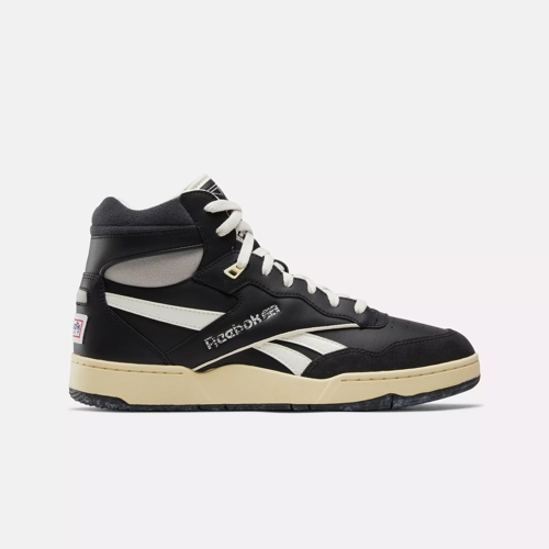 BB 4000 II Mid Basketball Shoes Black Grey 6 Chalk Reebok