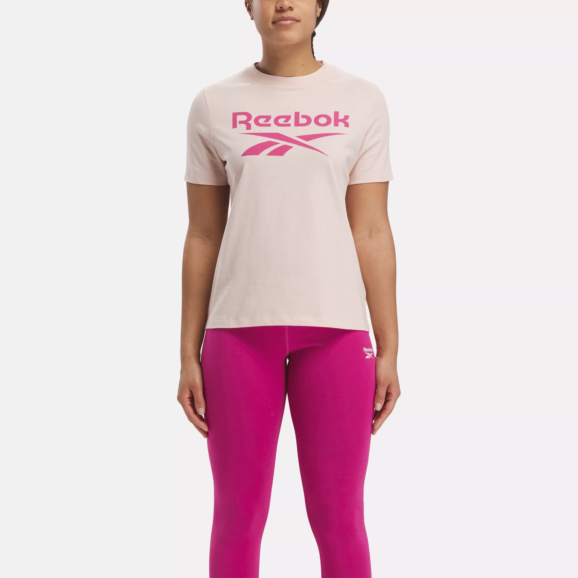 Reebok Identity Big Logo T-shirt In Pink