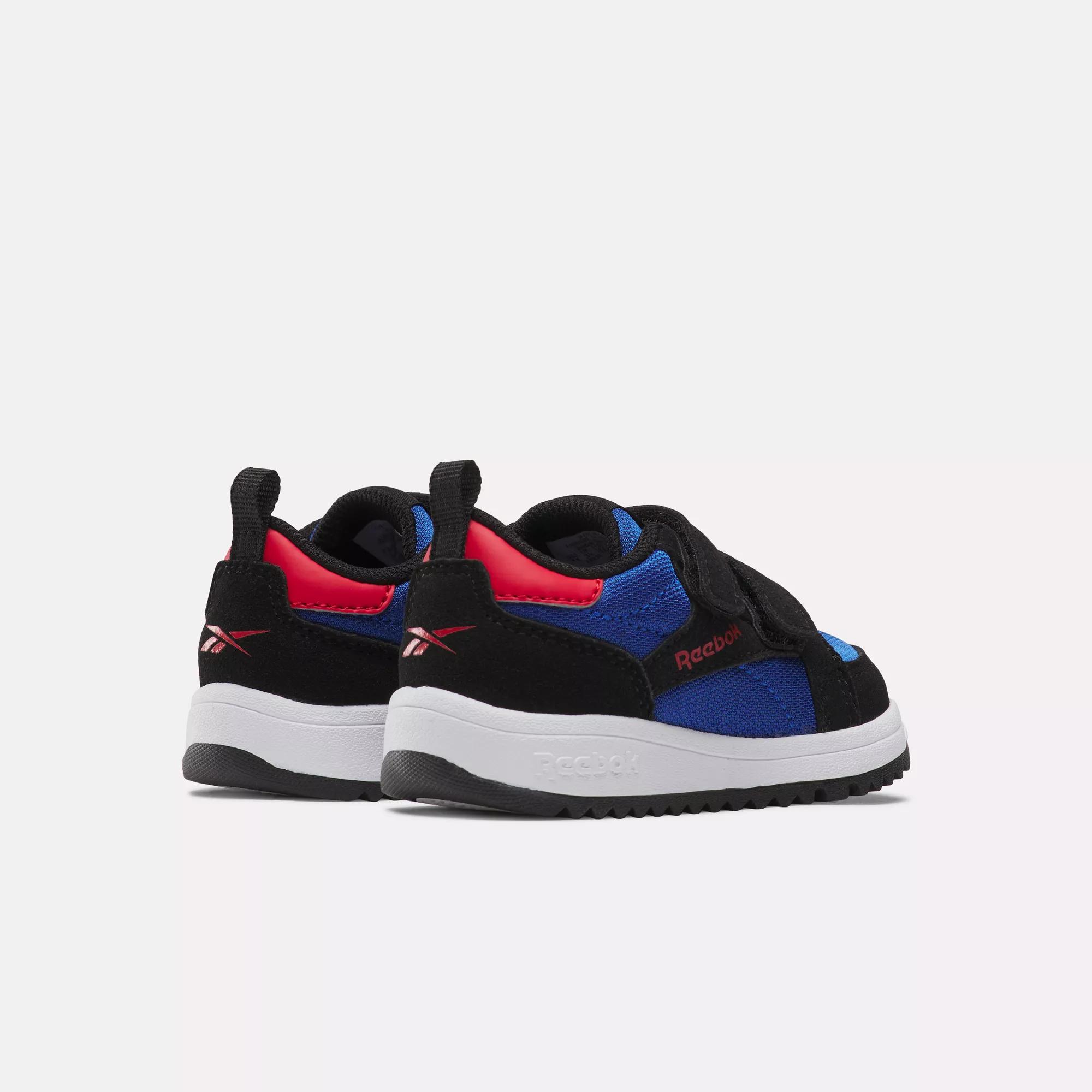 Weebok Clasp Low Shoes Black Boundless Blue Vector Red Reebok