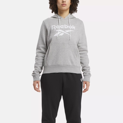 Reebok Identity Small Logo Cotton Leggings in Medium Grey Heather