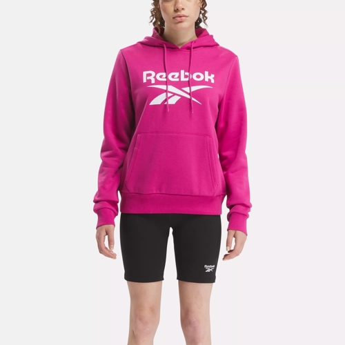 Reebok Women's Active Sweatshirt – Performance Fleece Zip Hoodie Sweatshirt  – Dry Fit Performance Outerwear for Women (S-XL), Size Small, Dusty Rose at   Women's Coats Shop