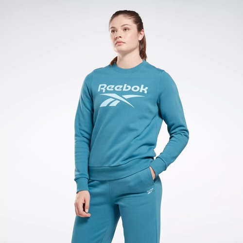 tømrer Strædet thong kollision Reebok Identity Big Logo Fleece Crew Sweatshirt - Steely Blue S23-R | Reebok