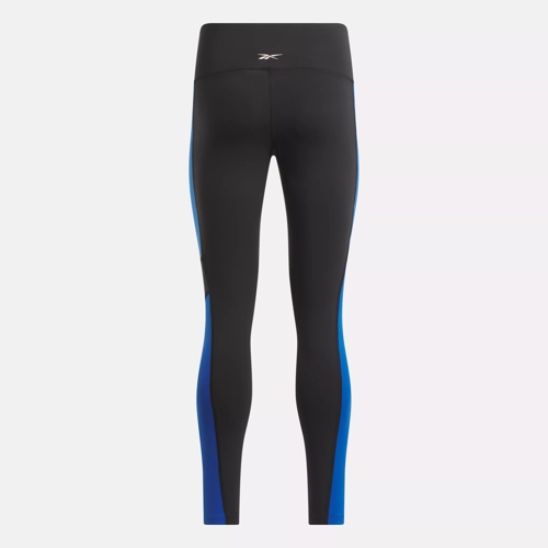 Lux High-Rise Colorblock Leggings - Black / Vector Blue