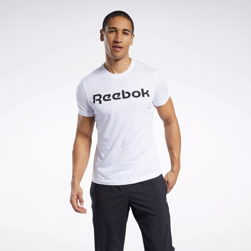 Reebok White Linear Reebok - Tee Gs Read |