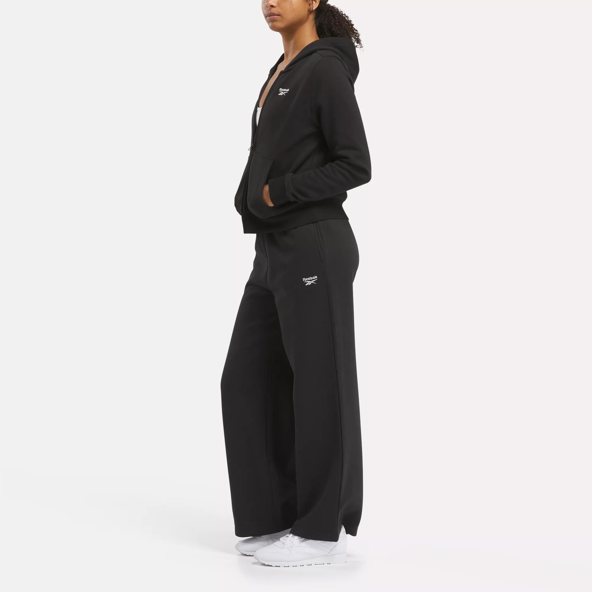 Reebok Identity Small Logo Fleece Wide Leg Pants