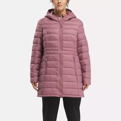 Reebok glacier shield quilted best sale hooded jacket