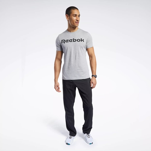 Graphic Series Linear Logo Tee - Medium Grey Heather | Reebok