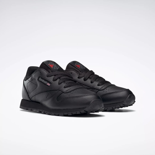 Reebok classic leather store enfant noir