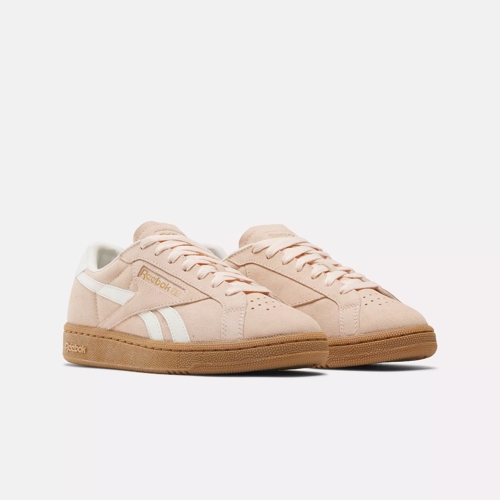 Reebok Club C Grounds UK Washed Clay Chalk Gum Women s Shoes Size 6