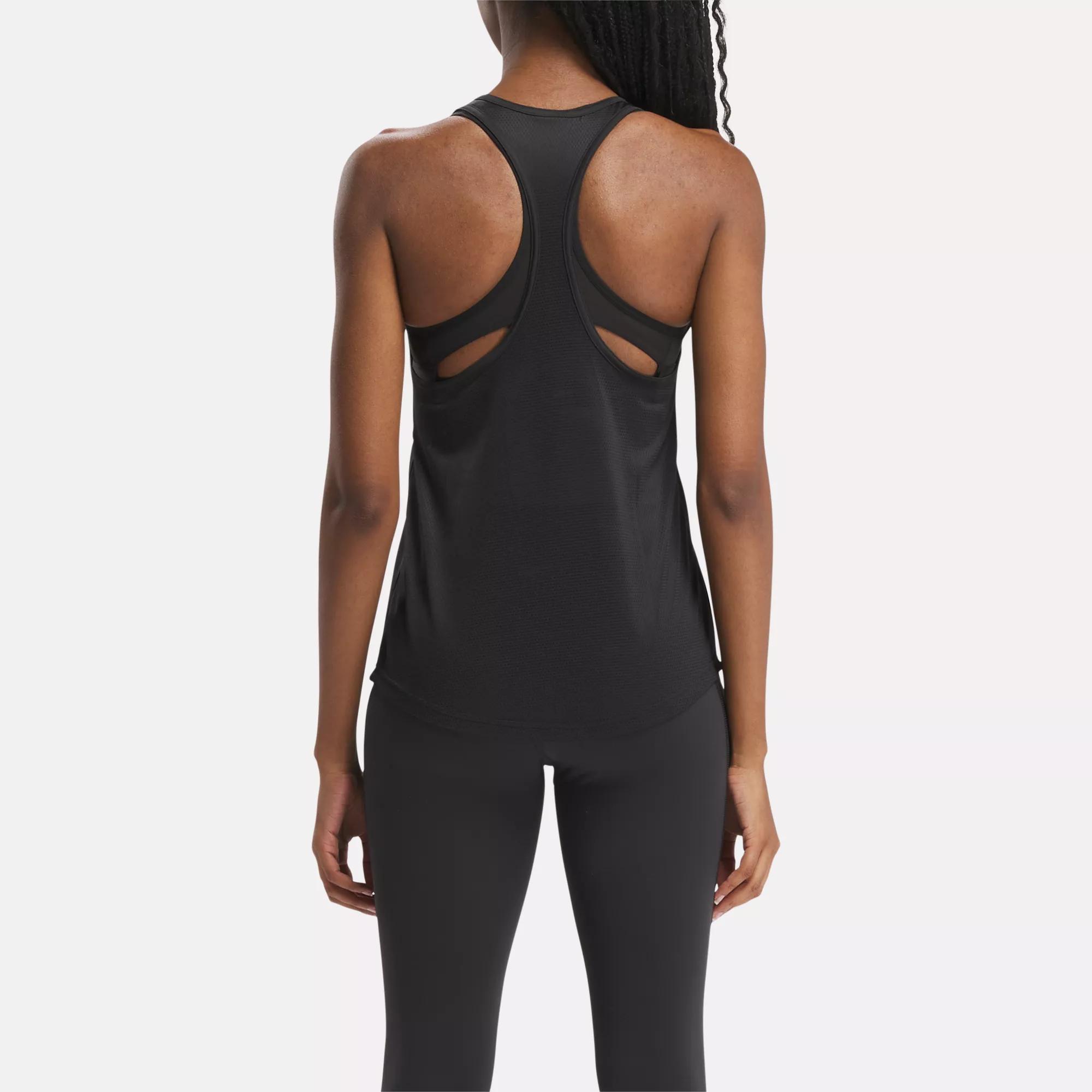 Workout Ready Mesh Back Tank Top - Night Black