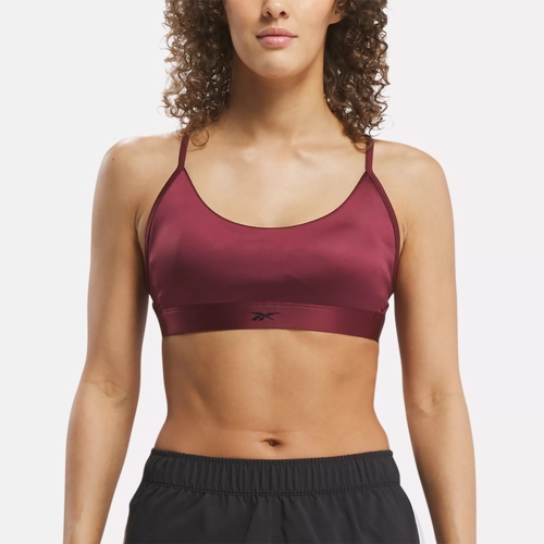 Buy Reebok Women's Lux Strappy Yoga Aop Workout Bra (Hn7671-Xs, Infused  Lilac, Xs) at