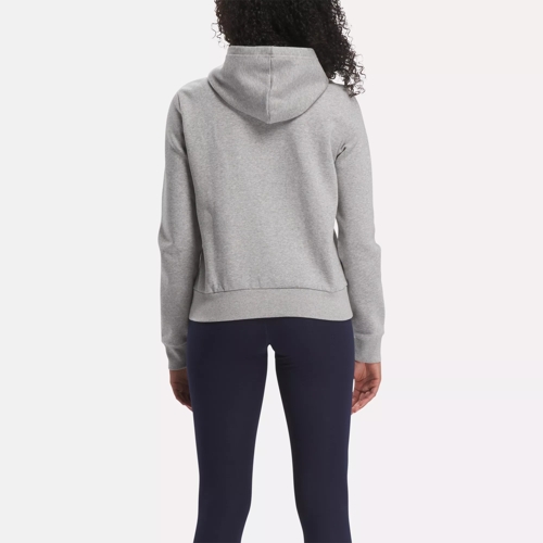 Reebok Women's Rival L/S Hoodie [RN#117927], Black Heather, S, NWT, $55