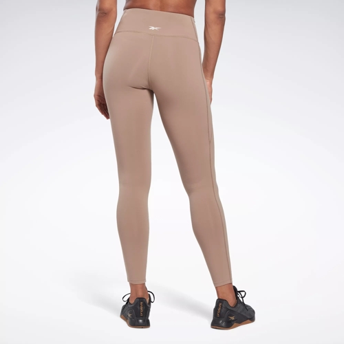 Brown Reebok Lux High Waist Tights - JD Sports Global