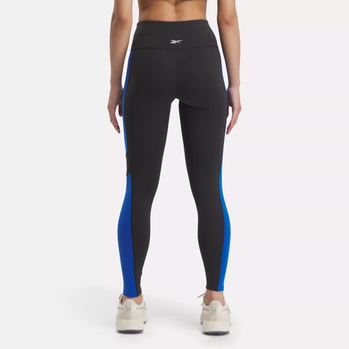 Reebok Lux High-Rise Colorblock Leggings L Sedona Rose