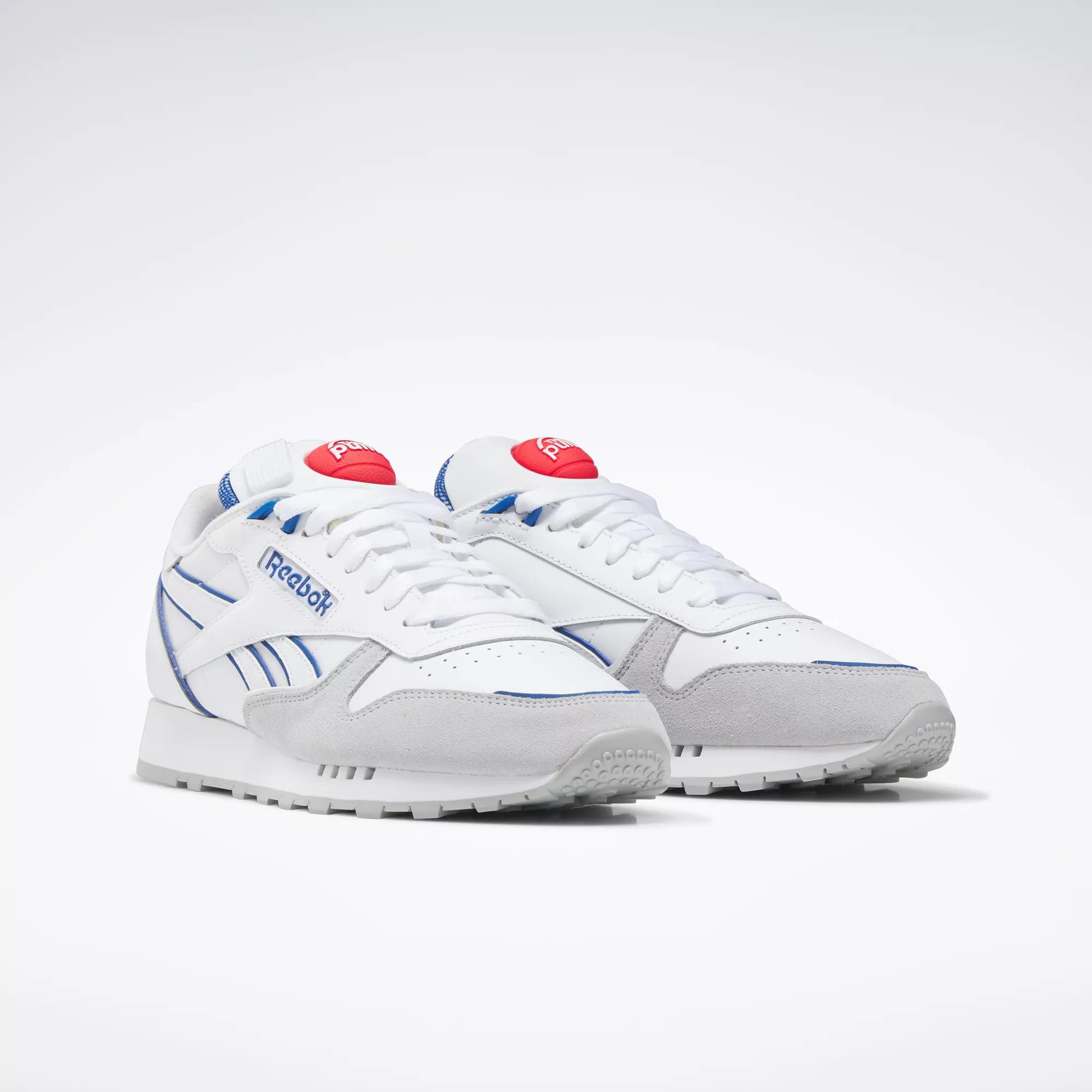 novela considerado Delincuente Classic Leather Pump Shoes - Ftwr White / Vector Blue / Vector Red | Reebok