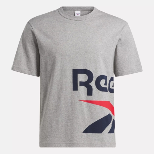 Vector - Heather Series Medium | Graphic T-Shirt Side Reebok Grey