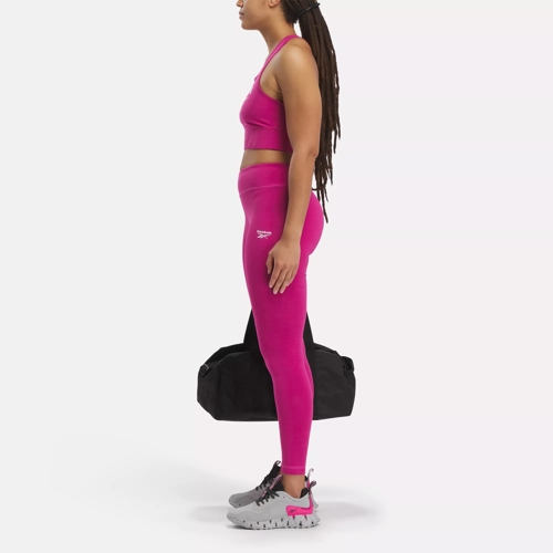 Reebok MYT cotton leggings in pink