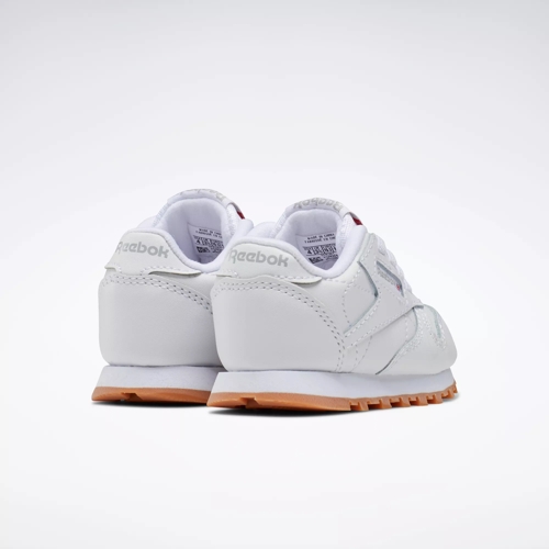 Reebok Unisex Classic Leather Shoes Toddler in White Size 9