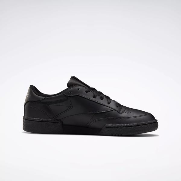 Reebok black tennis on sale shoes