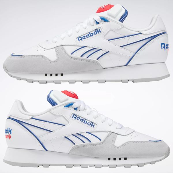Leather Pump Shoes - Ftwr White / Vector Blue Vector Red | Reebok
