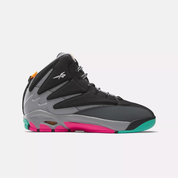 Reebok black sales basketball shoes