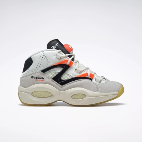 Question Basketball Shoes - Chalk / Core Black / Pump Orange | Reebok