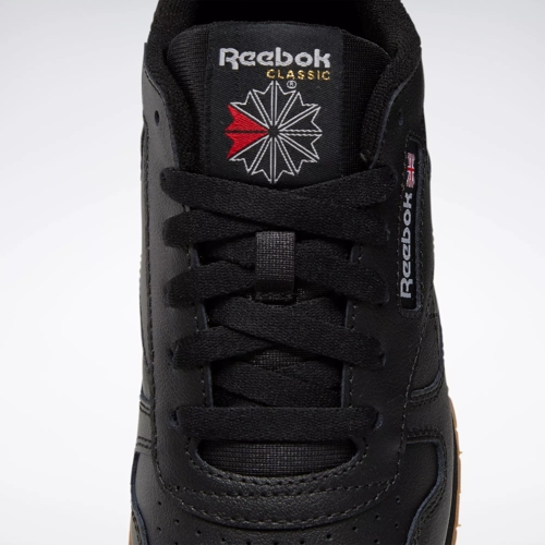 Mens Reebok Classic Leather Athletic Shoe - Black / Gum