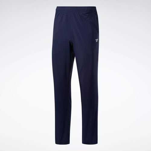 Reebok Men's Training Essentials Woven Cuffed Track Pants, Vector Navy, S :  : Fashion