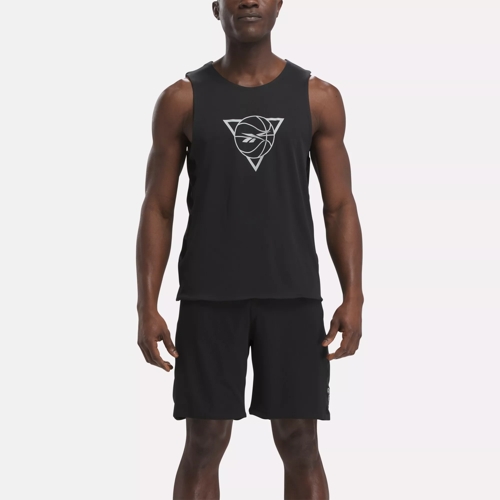 Reebok Classics Cotton Jersey Tank Top (Plus Size) in BLACK